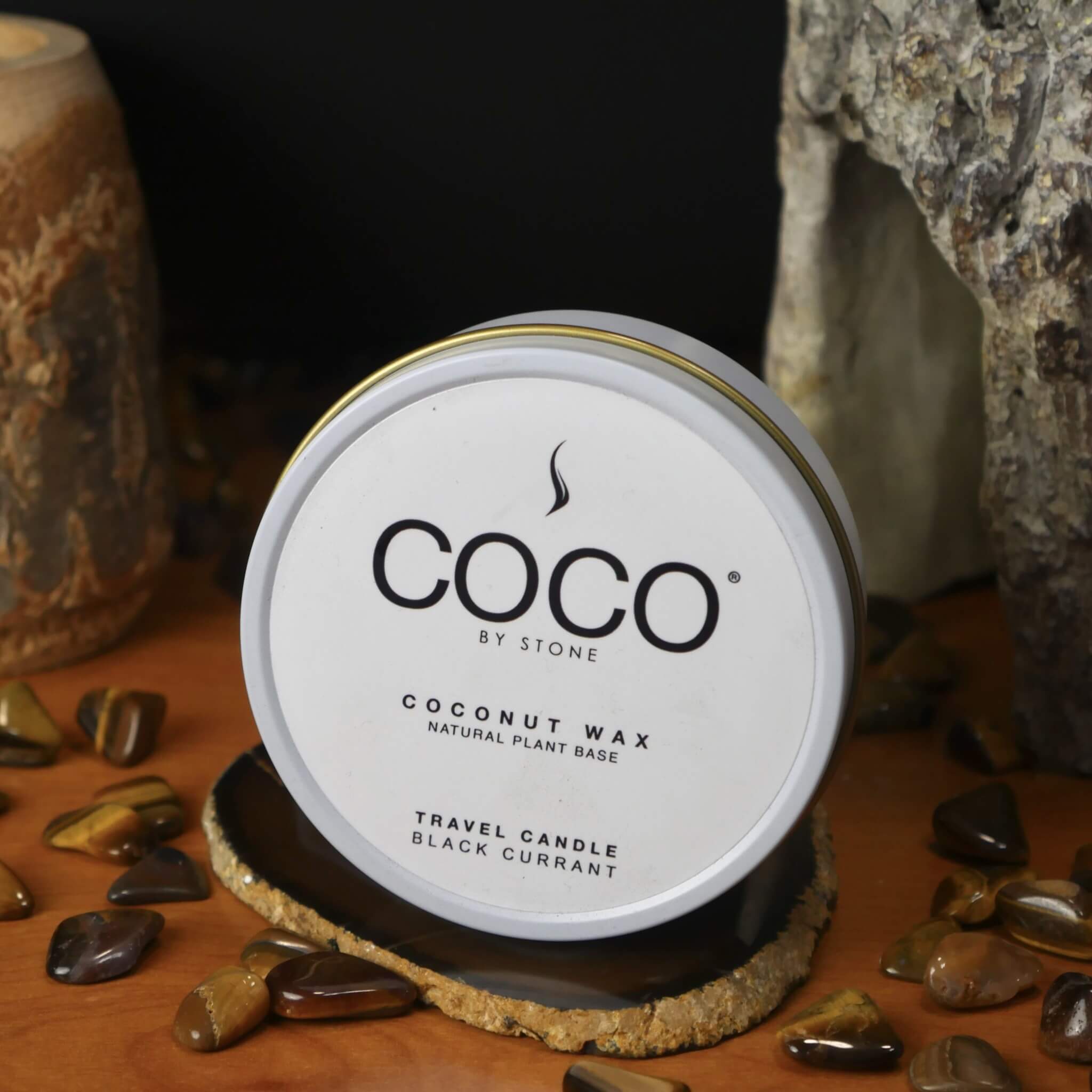 3.5oz Black Currant Coconut Wax Travel Tin Candle