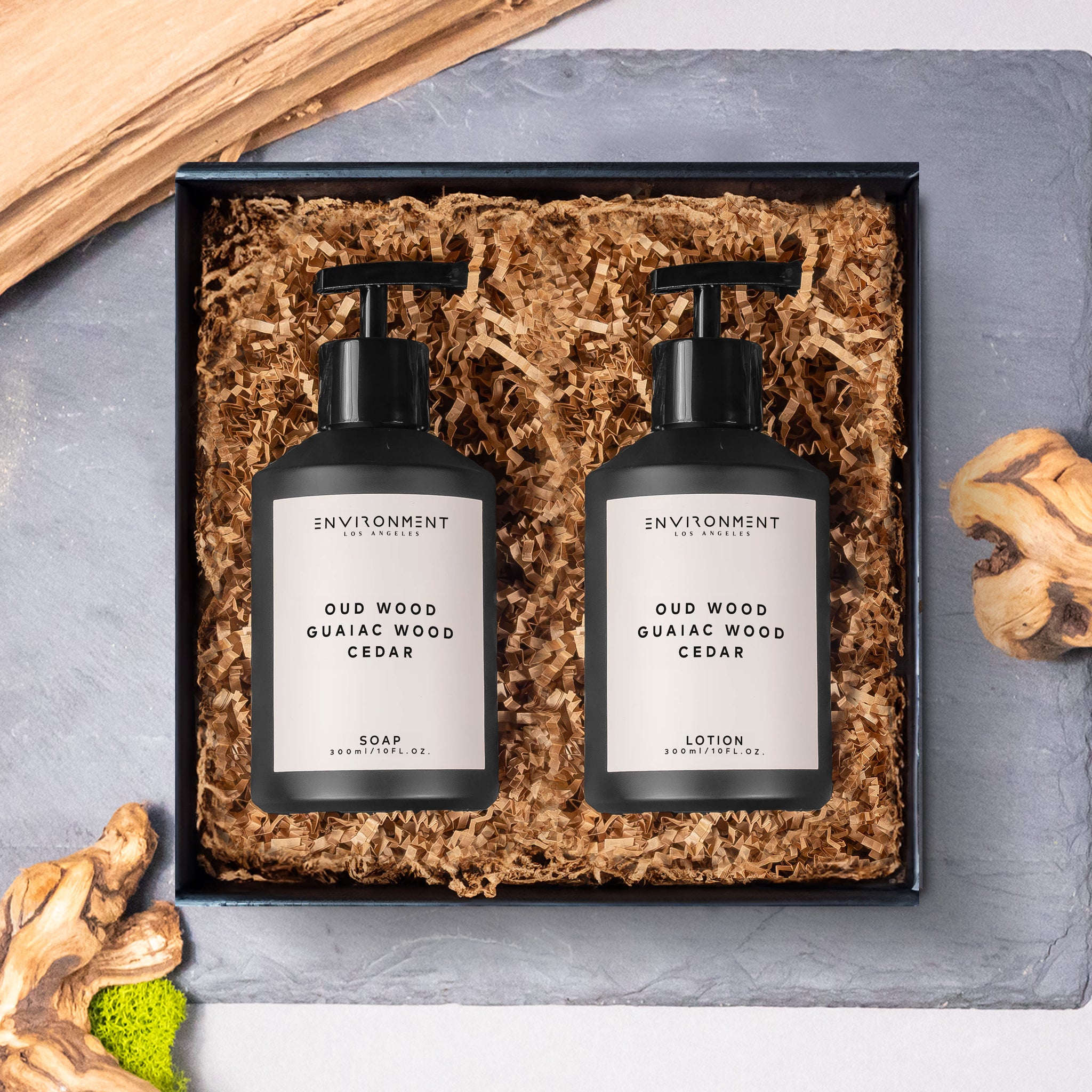 Oud Wood | Guaiac Wood | Cedar 300ml Hand Soap and 300ml Lotion Gift Pack (Inspired by Tom Ford Oud Wood®)