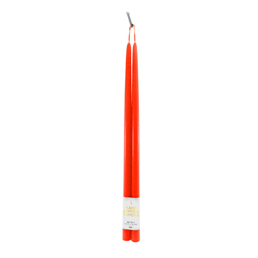 18" Joint Wick Red Pair Candle