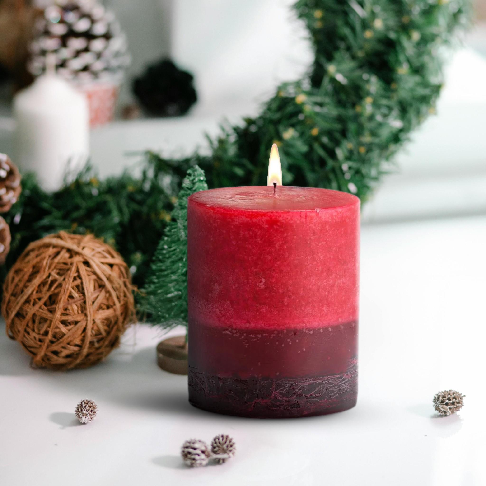 Pomegranate Pillar Candles