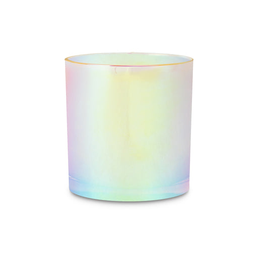 Holographic Electroplate Heavy Rocks Candle Glass