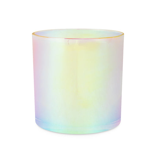 Holographic Electroplate Heavy Rocks Candle Glass