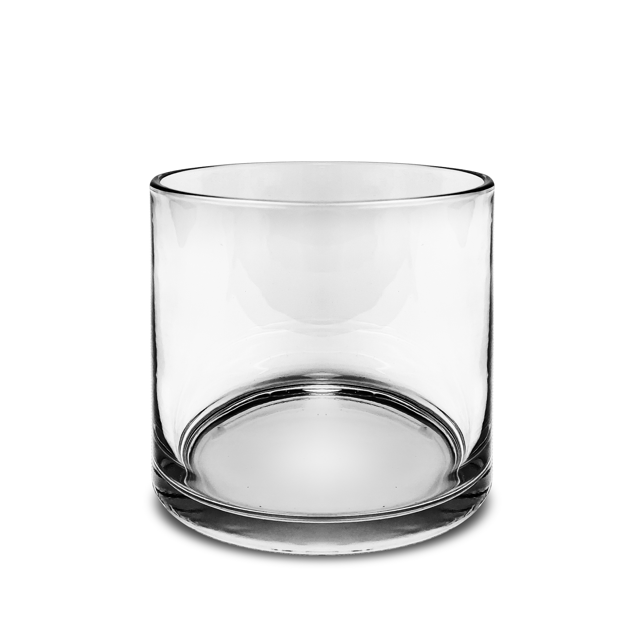Clear Heavy Rocks Candle Glass (New) — Stone Candles